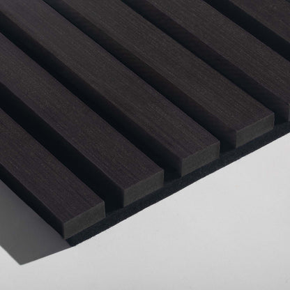 Charcoal Oak Wood Slat Panel